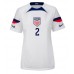 Damen Fußballbekleidung Vereinigte Staaten Sergino Dest #2 Heimtrikot WM 2022 Kurzarm